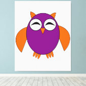 Toile Cute Halloween Canvas de hibou Imprimer (Insitu (Plancher de Bois))