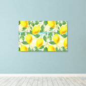 Toile Cute Hip Tropical Summer Lemon Fruit Motif (Insitu (Plancher de Bois))