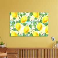 Cute Hip Tropical Summer Lemon Fruit Motif