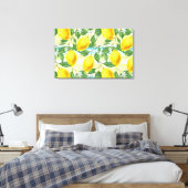 Toile Cute Hip Tropical Summer Lemon Fruit Motif (Insitu(Chambre))