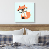 Toile Cute Hipster Red Fox (Insitu(Chambre))