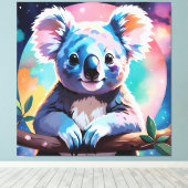 Toile Cute illustration of a koala (Insitu (Plancher de Bois))