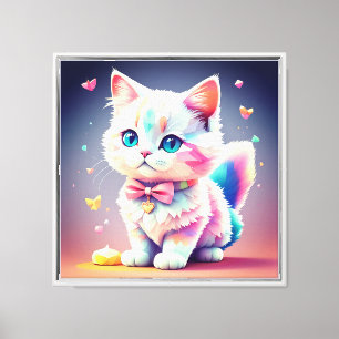 Toile Cute Kitten-84301 coloré