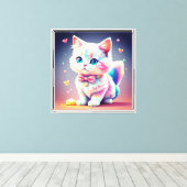 Toile Cute Kitten-84301 coloré (Insitu (Plancher de Bois))