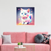 Toile Cute Kitten-84301 coloré (Insitu(Salon))
