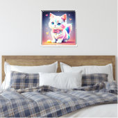 Toile Cute Kitten-84301 coloré (Insitu(Chambre))