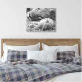 Toile Cute Lion Cub Repose Avec Le Père (Insitu(Chambre))
