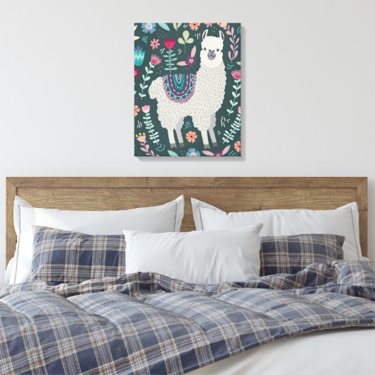 Toile Cute Llama (Insitu(Chambre))