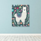 Toile Cute Llama (Insitu (Plancher de Bois))