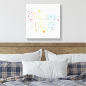 Toile Cute Motivational Typography with Sparkles (Insitu(Chambre))