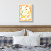 Toile Cute Polar Bear Family Vertical Poster Wall Art (Insitu(Chambre))