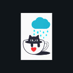 Toile Cute Pop Art Black Cat Cloud Pluie Drôle Cadeau<br><div class="desc">Cute Pop Art Black Cat Cloud Rain Funny Cadeau Son Canvas Imprimer Si mignon et adorable ne voulez-vous pas juste le ramener à la maison?</div>