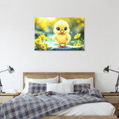 Toile Cute poussette moelleuse avec de grands yeux debou (Insitu(Chambre))