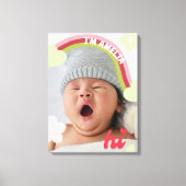 Toile Cute Rainbow Baby Photo Nursery Décor Canvas (Recto)