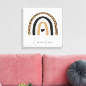 Toile Cute Rainbow Leopard Motif (Insitu(Salon))