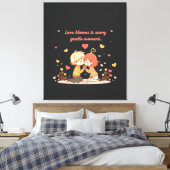 Toile Cute Romantic Anime Couple - Love Moment (Insitu(Chambre))