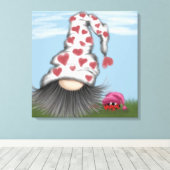 Toile Cute Valentine Gnome (Insitu (Plancher de Bois))