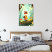 Toile Cute Whimsical Cartoon Fox (Insitu(Chambre))