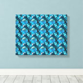 Toile Cyan (Insitu (Plancher de Bois))