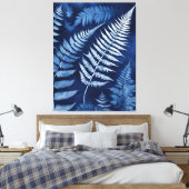 Toile Cyanotype de fougère bleue (Insitu(Chambre))