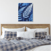 Toile Cyanotype de fougère bleue (Insitu(Chambre))