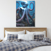 Toile Cyber Octopus canvas print (Insitu(Chambre))