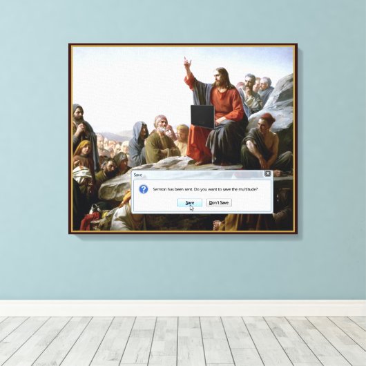 Toile Cyber Sermon drôle (Insitu (Plancher de Bois))