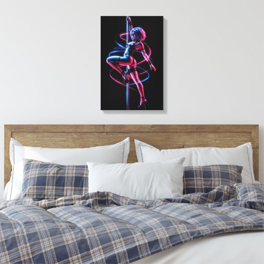 Toile Cyberpunk Danseuse (Insitu(Chambre))