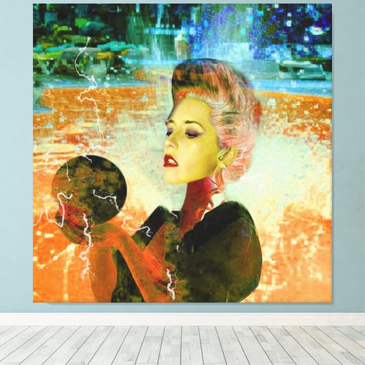 Toile Cyborg électrique (Insitu (Plancher de Bois))