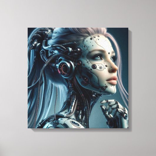 Toile Cyborg Femme Fatale (Recto)