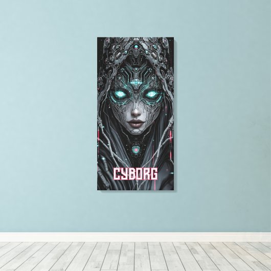 Toile Cyborg Oracle Néon (Insitu (Plancher de Bois))
