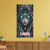 Toile Cyborg Oracle Néon (Insitu(Salon))