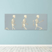 Toile Cycle de course du squelette humain (Insitu (Plancher de Bois))