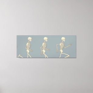 Toile Cycle de course du squelette humain
