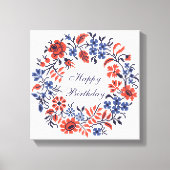 Toile Cycle des fleurs (Recto)