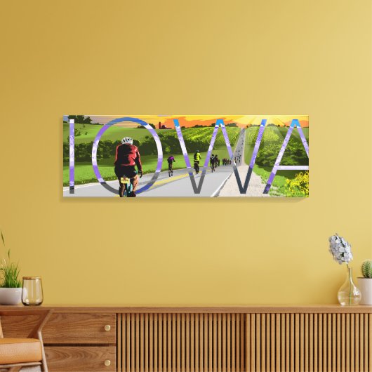 Toile Cyclisme en Iowa Canvas Art (Insitu(Salon))