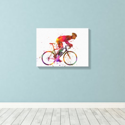 Toile cyclist road bicycle (Insitu (Plancher de Bois))