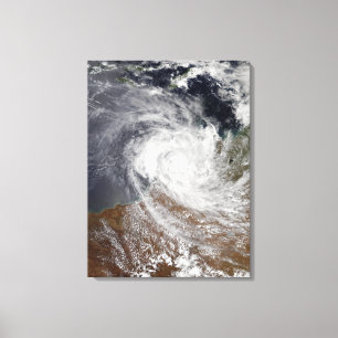Toile Cyclone tropical Billy au-dessus de l'Australie