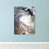Toile Cyclone tropical Billy sur l'Australie (Insitu (Plancher de Bois))