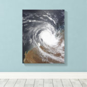 Toile Cyclone tropical Billy sur l'Australie 2 (Insitu (Plancher de Bois))