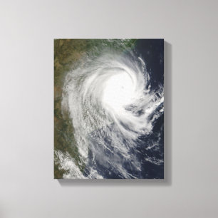 Toile Cyclone tropical Favio au-dessus de la Mozambique