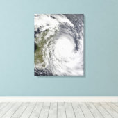 Toile Cyclone tropical Gael au large de Madagascar 2 (Insitu (Plancher de Bois))