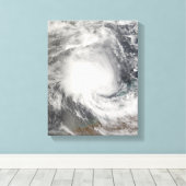 Toile Cyclone tropical Nicholas approchant l'Australie (Insitu (Plancher de Bois))