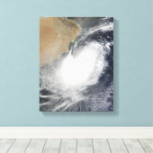 Toile Cyclone tropical Phet dans la mer d'Oman (Insitu (Plancher de Bois))