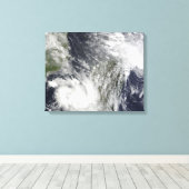 Toile Cyclones tropicaux Eric et Fanele (Insitu (Plancher de Bois))