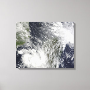 Toile Cyclones tropicaux Eric et Fanele