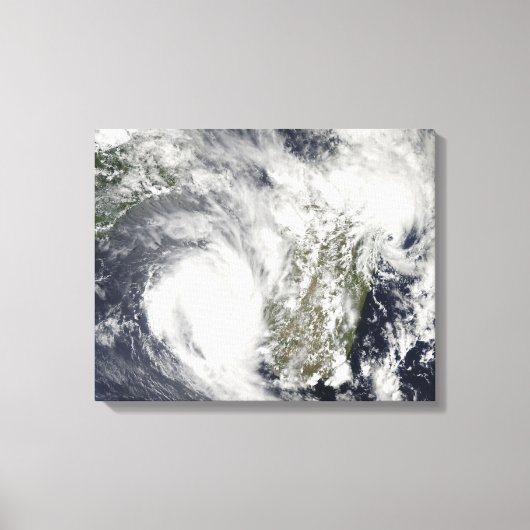 Toile Cyclones tropicaux Eric et Fanele 2 (Recto)