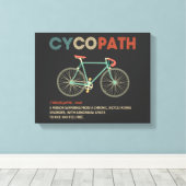 Toile Cycopath Funny Cycliste pour cyclistes et cycliste (Insitu (Plancher de Bois))
