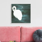 Toile Cygne à l'étang (Insitu(Salon))
