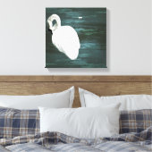 Toile Cygne à l'étang (Insitu(Chambre))